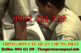 Cách xử lý bồn cầu toilet dội nước không xuống gọi 0909996752