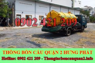 Số điện thoại hút hầm cầu Quận 2 giá rẻ 0909996752