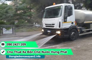 Cho thuê giấy tờ xe bồn chở nước tưới đường đấu thầu công trình