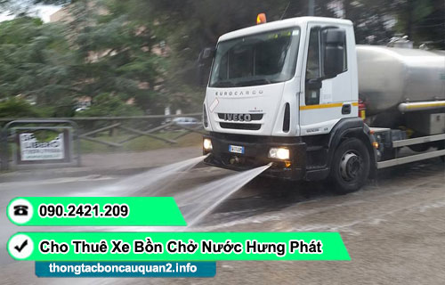 Cho thuê giấy tờ xe bồn chở nước tưới đường đấu thầu công trình