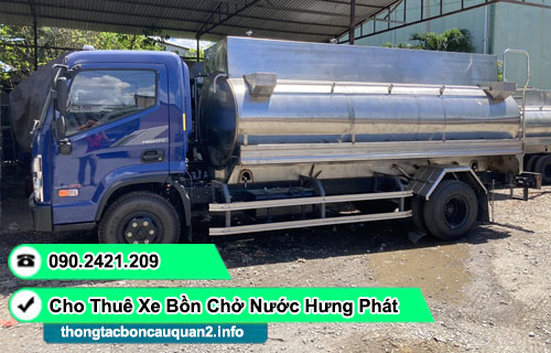 cho thuê xe bồn chở nước TPHCM